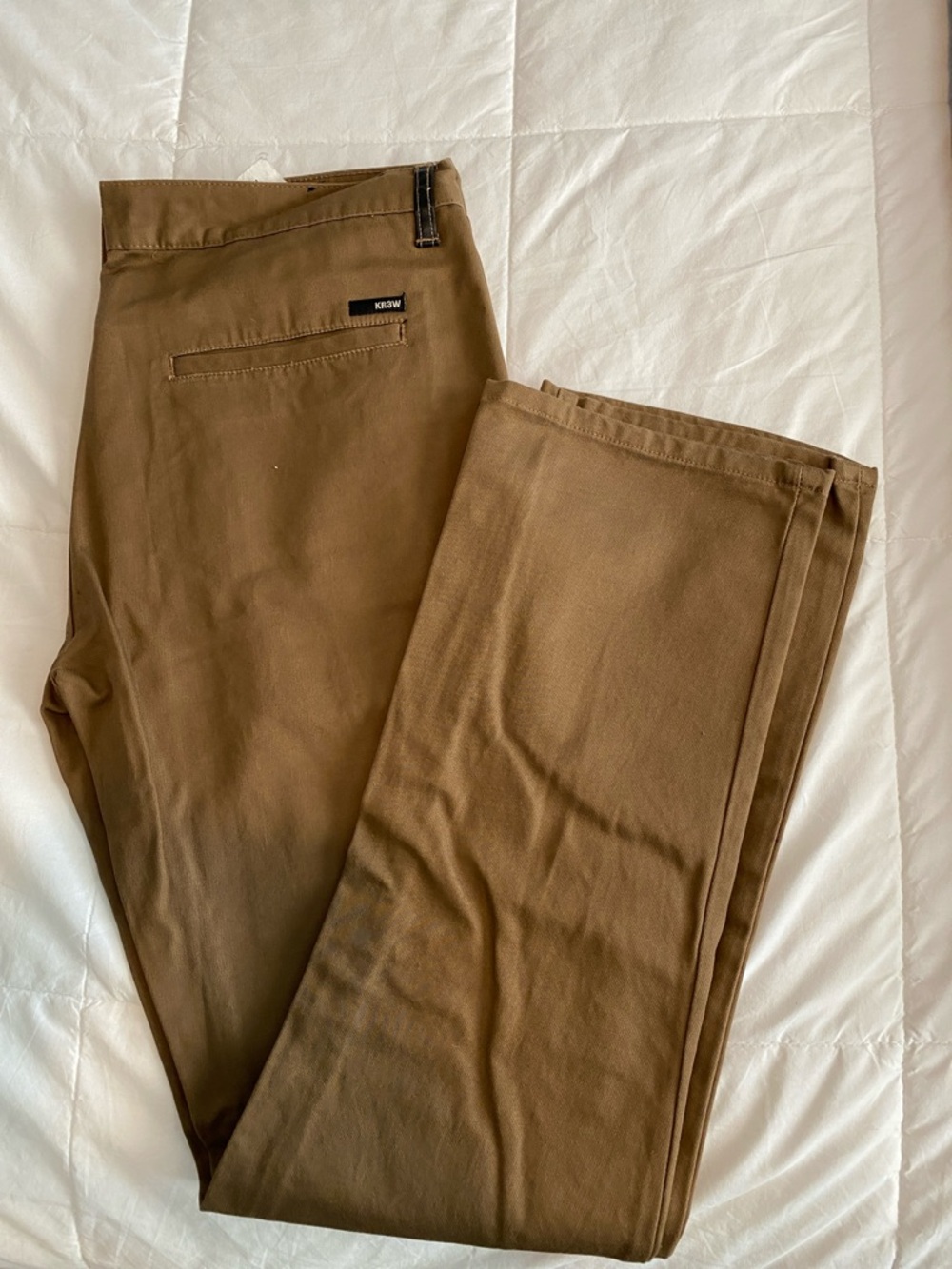 KR3W Men's Tan Chino Pants